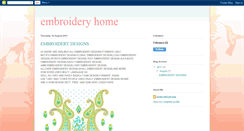 Desktop Screenshot of embroidery-home.blogspot.com