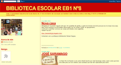 Desktop Screenshot of bibliotecaescolarn8.blogspot.com