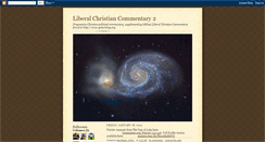 Desktop Screenshot of liberalchristiancommentary2.blogspot.com