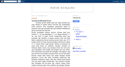 Desktop Screenshot of fifinnuraini.blogspot.com