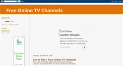 Desktop Screenshot of freeonlinetvchannels.blogspot.com