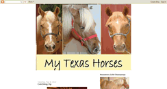 Desktop Screenshot of mytexashorses.blogspot.com