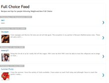 Tablet Screenshot of fullchoicefood.blogspot.com