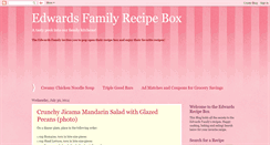 Desktop Screenshot of familyrecipesedwards.blogspot.com