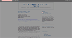 Desktop Screenshot of coachkenealysfootballforum.blogspot.com