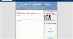 Desktop Screenshot of derechodeltrabajoydelaseguridadsocial.blogspot.com