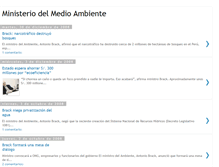 Tablet Screenshot of ministeriodelmedioambiente.blogspot.com