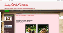 Desktop Screenshot of lussylandairedales.blogspot.com