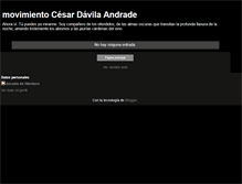 Tablet Screenshot of movimientocesardavila.blogspot.com