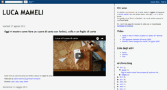 Desktop Screenshot of lucamameli.blogspot.com