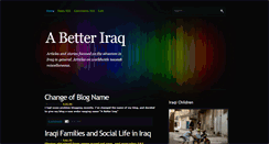 Desktop Screenshot of abetteriraq.blogspot.com