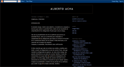 Desktop Screenshot of albertoacha.blogspot.com