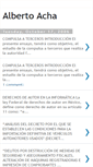 Mobile Screenshot of albertoacha.blogspot.com