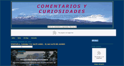 Desktop Screenshot of comentariosycuriosidades.blogspot.com