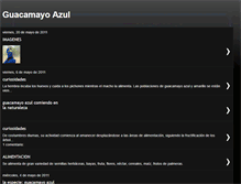 Tablet Screenshot of guacamayoazul.blogspot.com