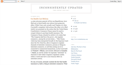 Desktop Screenshot of inconsistentlyupdated.blogspot.com