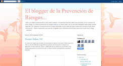 Desktop Screenshot of elbloggerdelaprevencionderiesgos.blogspot.com