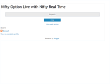 Tablet Screenshot of niftyoptionlive.blogspot.com