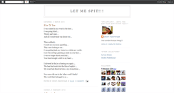 Desktop Screenshot of letmespit.blogspot.com