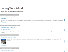 Tablet Screenshot of leavingworkbehind.blogspot.com