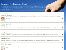 Tablet Screenshot of coupon-newbie-deals.blogspot.com