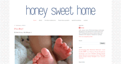 Desktop Screenshot of honeysweethome.blogspot.com