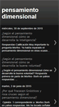 Mobile Screenshot of pensamientodimensional.blogspot.com