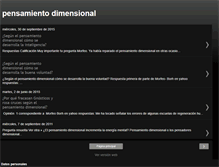 Tablet Screenshot of pensamientodimensional.blogspot.com