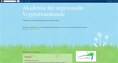 Desktop Screenshot of akademievegetationskunde.blogspot.com