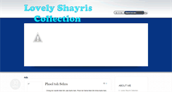 Desktop Screenshot of lovelyshayris.blogspot.com