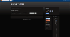 Desktop Screenshot of muralitennis.blogspot.com
