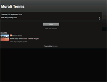 Tablet Screenshot of muralitennis.blogspot.com
