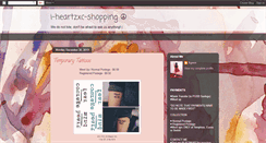 Desktop Screenshot of iheartzxcshopping.blogspot.com