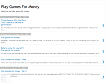 Tablet Screenshot of playgamesformoney.blogspot.com