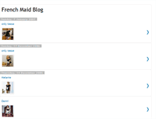 Tablet Screenshot of frenchmaidblog.blogspot.com
