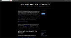 Desktop Screenshot of anothertechnoblog.blogspot.com