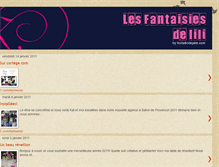 Tablet Screenshot of lesfantaisiesdelili.blogspot.com
