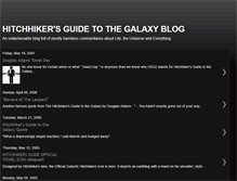 Tablet Screenshot of hitchhikerguidetothegalaxy.blogspot.com