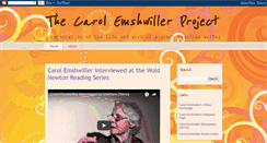 Desktop Screenshot of carolemshwillerproject.blogspot.com