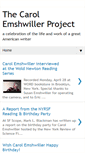 Mobile Screenshot of carolemshwillerproject.blogspot.com
