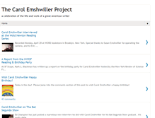 Tablet Screenshot of carolemshwillerproject.blogspot.com