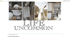 Desktop Screenshot of anuncommonlife.blogspot.com