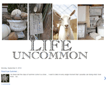 Tablet Screenshot of anuncommonlife.blogspot.com