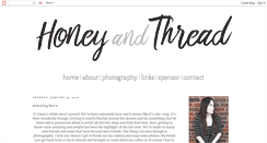 Desktop Screenshot of honeyandthread.blogspot.com