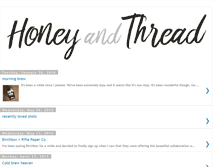 Tablet Screenshot of honeyandthread.blogspot.com