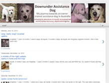 Tablet Screenshot of downunderassistancedog.blogspot.com