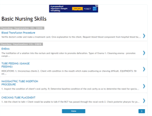 Tablet Screenshot of basicnursingskills.blogspot.com