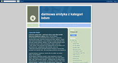 Desktop Screenshot of darmowa-erotyka-z-kategori-bdsm2974.blogspot.com