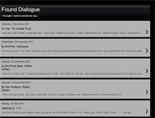 Tablet Screenshot of founddialogue.blogspot.com