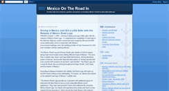 Desktop Screenshot of mexicoroadtravel.blogspot.com